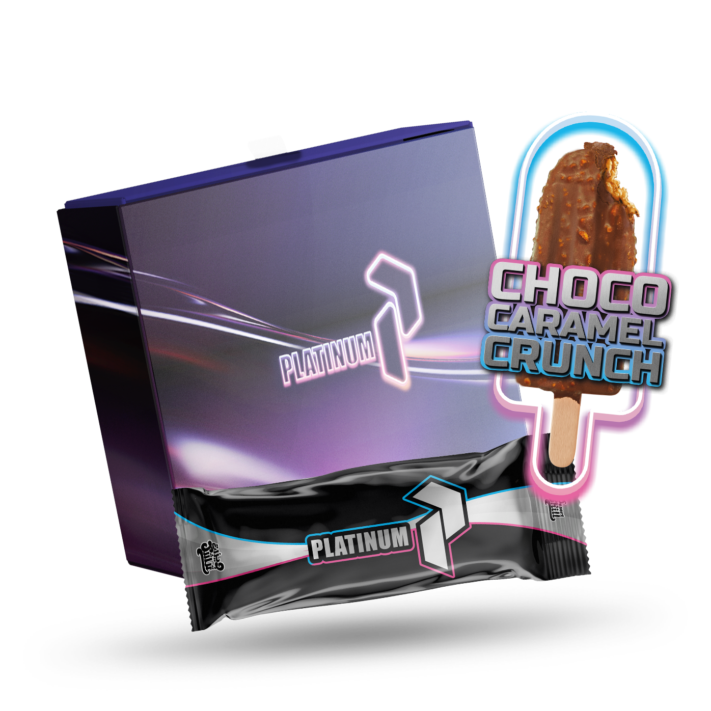 Platinum Stick - Choco Caramel Crunch - 6 Pack