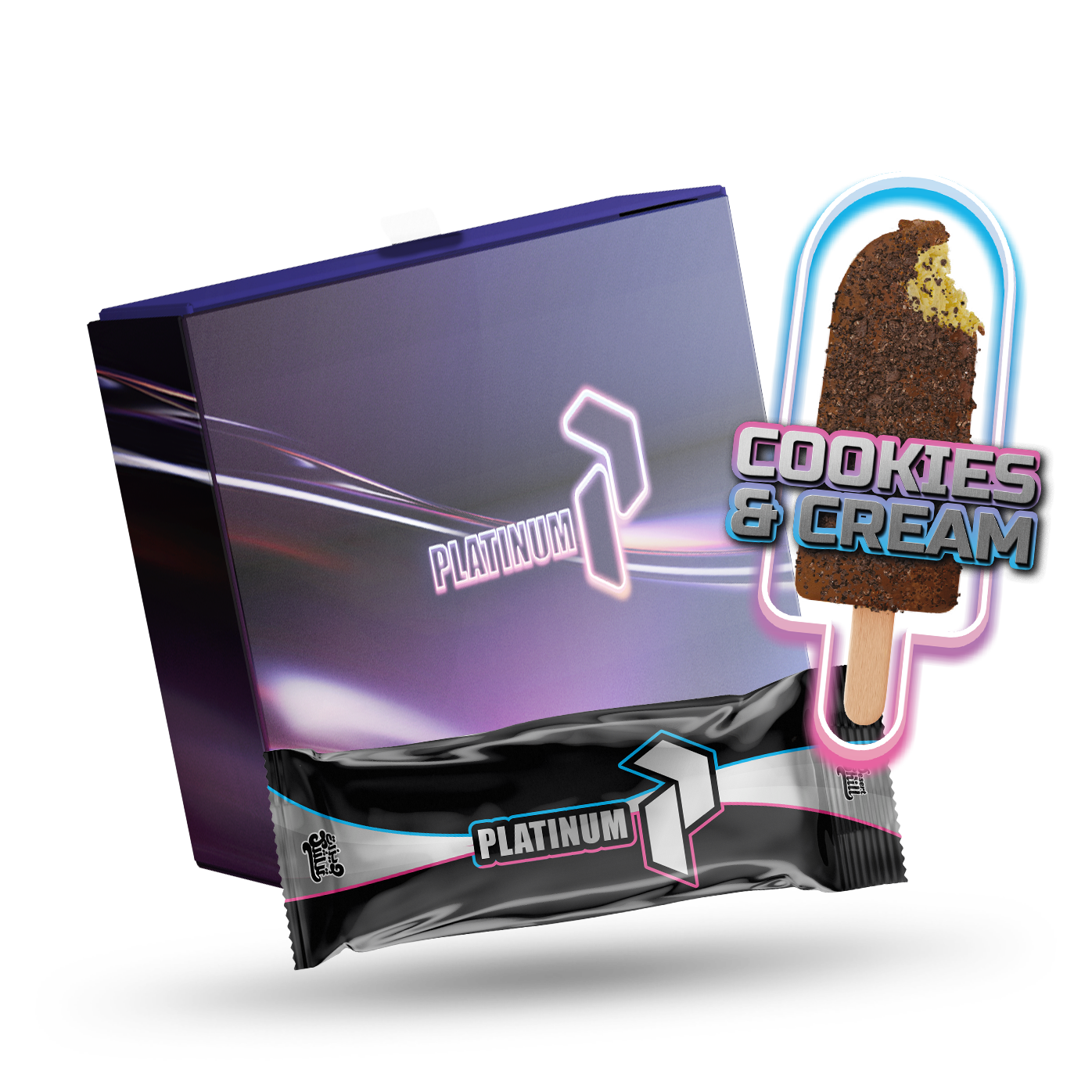 Platinum Stick - Cookies & Cream - 6 Pack