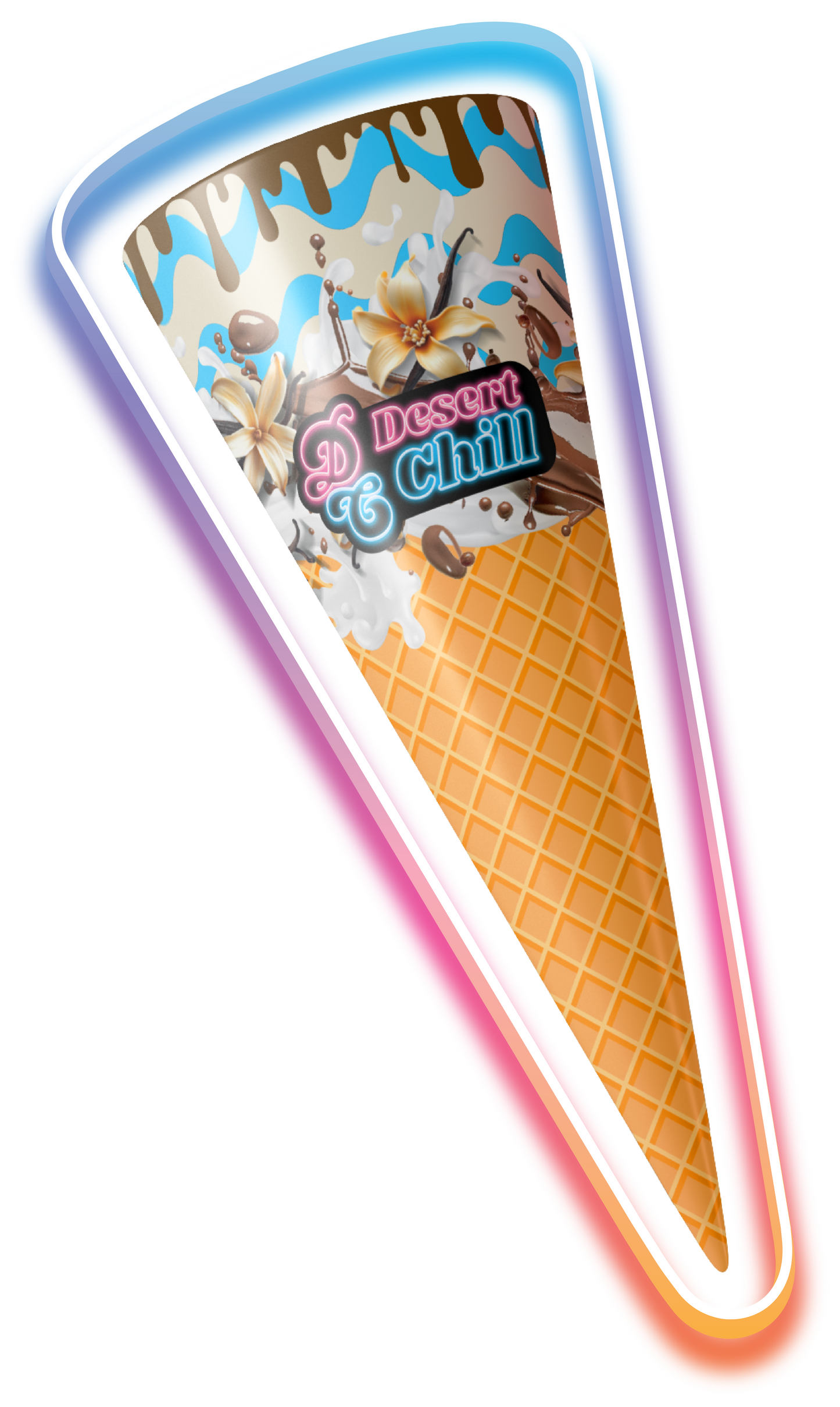 Ice Cream Cone - Vanilla Chocolate