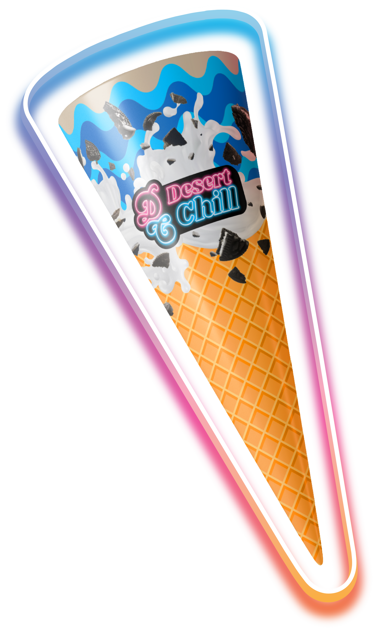 Ice Cream Cone - Cookies & Cream