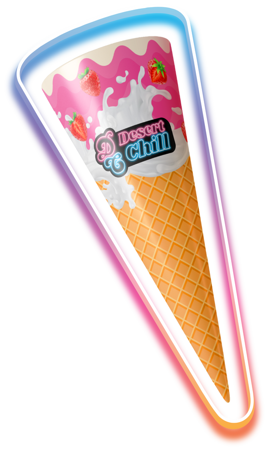 Ice Cream Cone - Strawberry Vanilla - 4 Pack